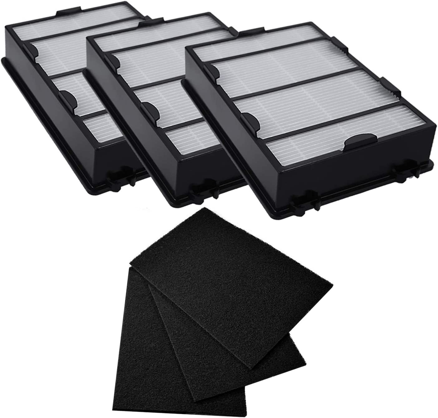 3 Pack Hapf600 Replacement Filters Kit fit for Holmes HAP615 HAP625 HAP650 Hapf600 filter B (Hapf600 Replacement Filters, Air Purifier Parts & Accessories)