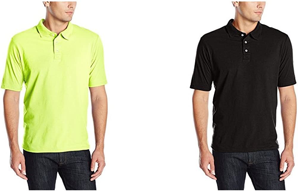 Hanes Men's FreshIQ Polo Shirt, Men’s X-Temp Polo Shirt, Moisture-Wicking Performance Polo Shirt