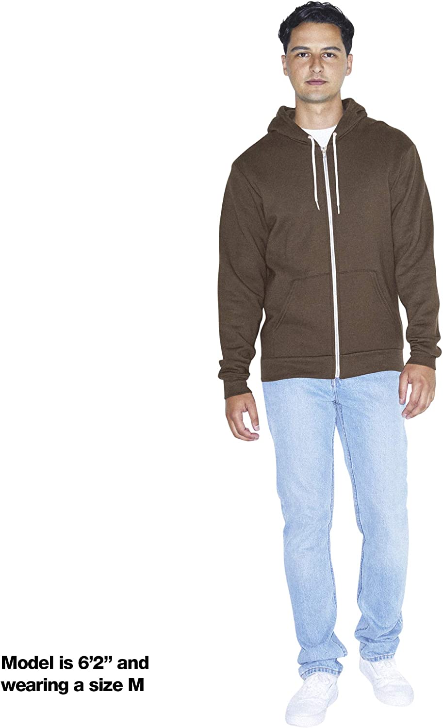 American Apparel Men's Flex Fleece Long Sleeve Zip Hoodie