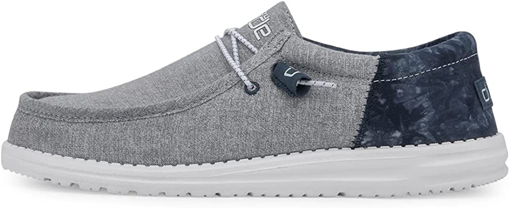 Hey Dude Men&#39;s Wally Loafer Multiple Colors | Men’s Shoes | Men&#39;s Lace Up Loafers | Comfortable &amp; Light-Weight