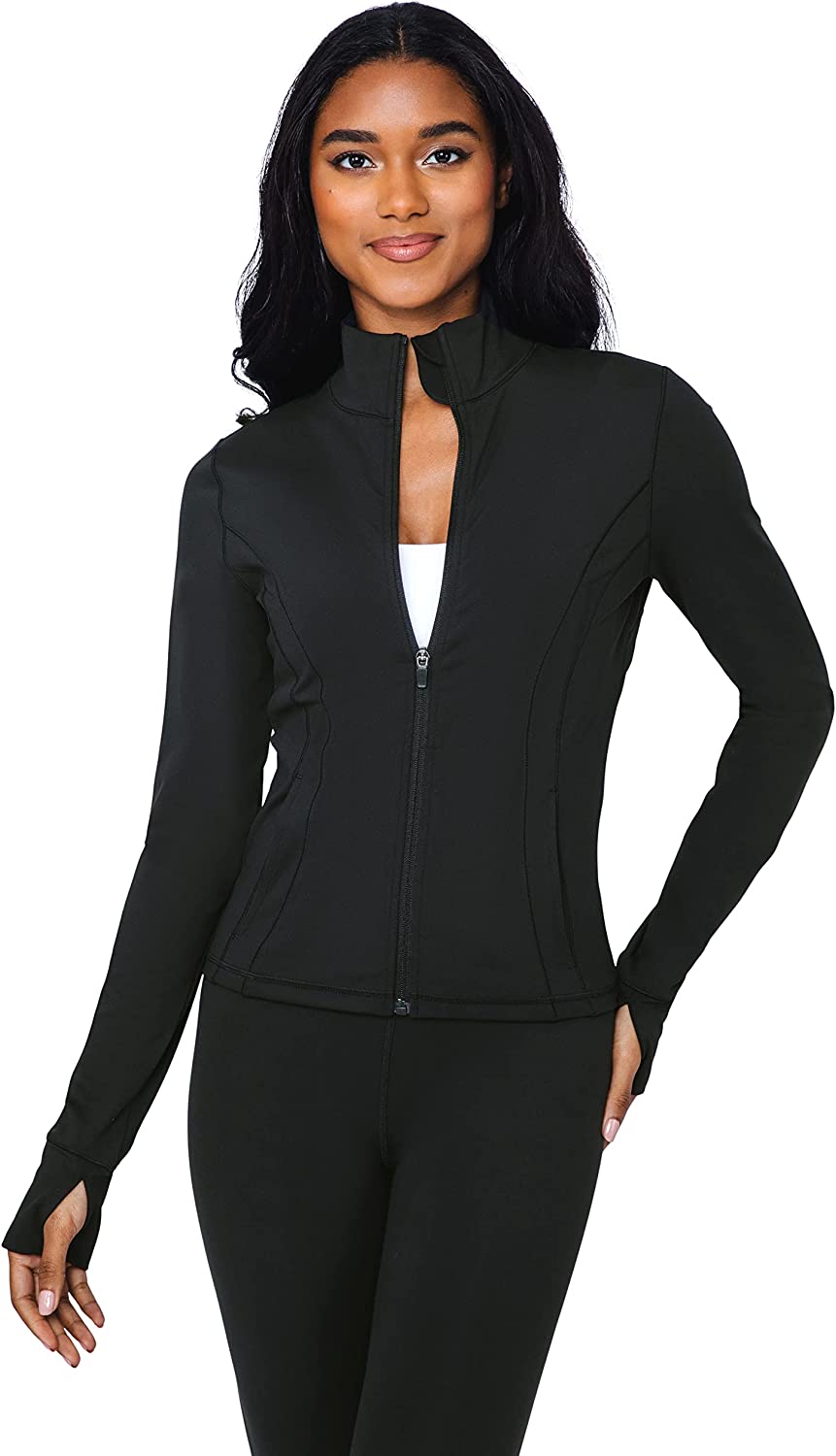 90 Degree By Reflex Women’s Lightweight, Full Zip Running Track Jacket