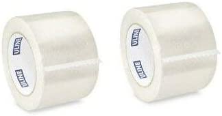ULINE Industrial Shipping & Packing Tape 3" x 110 Yards 2.0 Mil - Clear (2 Pack)