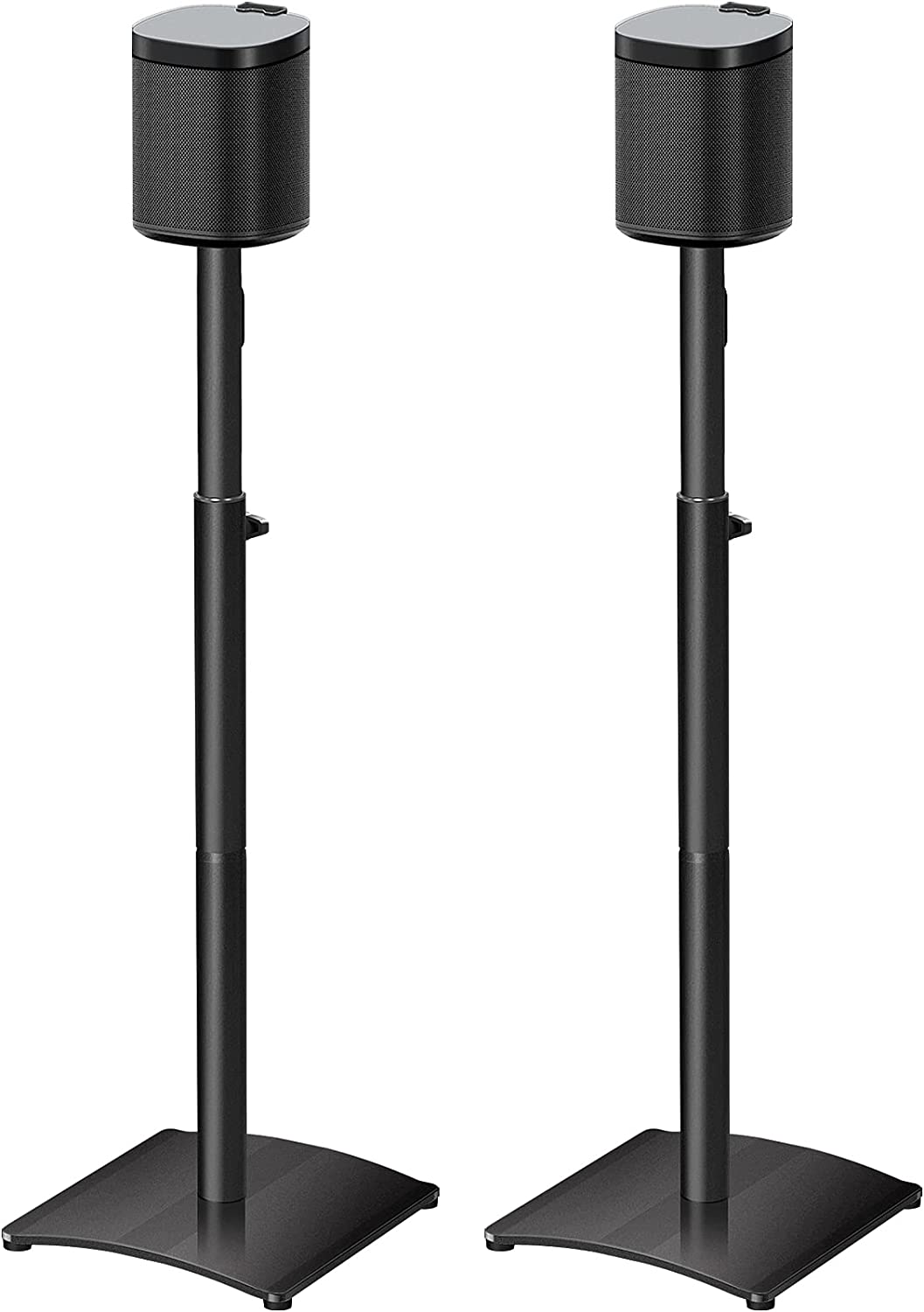 Mounting Dream Speaker Stands for SONOS ONE, ONE SL, Play:1, Height Adjustable Up to 48.3", Set of 2 Surround Sound Speaker Stand with Cable Management, 13.2 LBS Loading MD5412