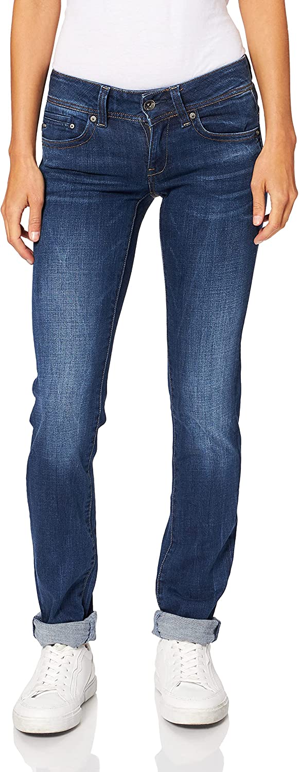 G-Star Raw Women's Midge Saddle Mid Rise Straight Fit Jeans