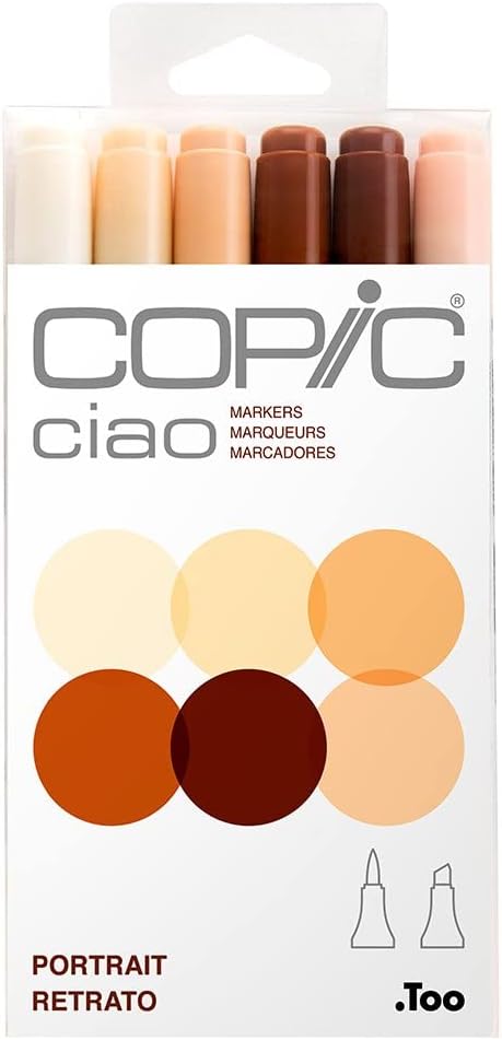 Copic Ciao, Alcohol Marker 6pc sets, Portrait