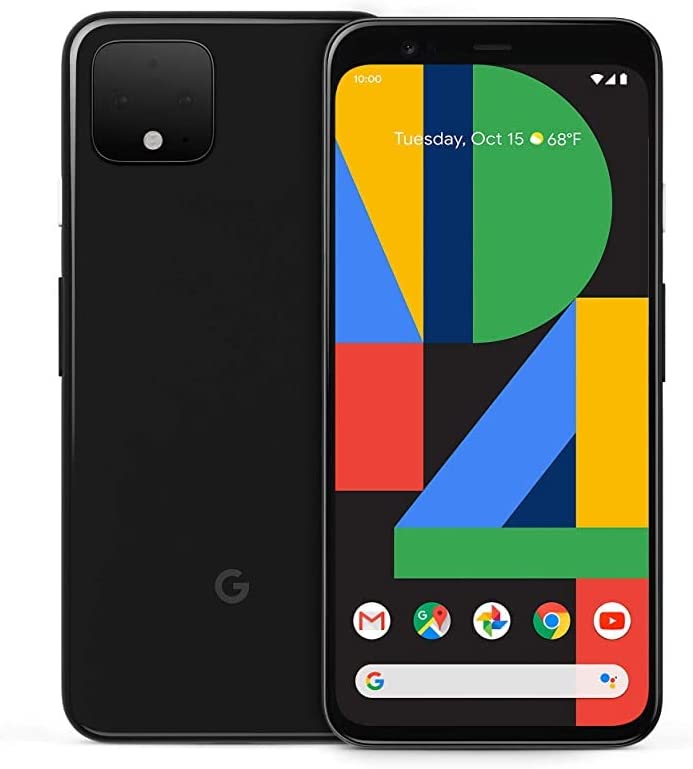 Unlocked Google Pixel 4 - 64GB - Just Black - GA01187-US (Renewed)