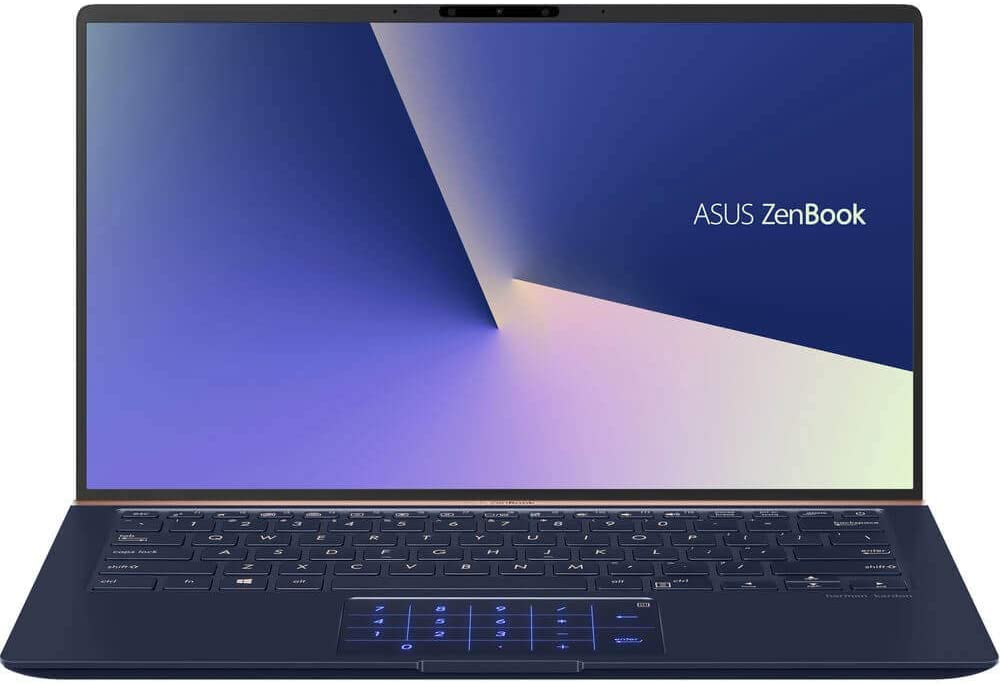 ASUS ZenBook 14 Ultra-Slim Laptop 14” FHD Nano-Edge Bezel, 8th-Gen Intel Core i7-8565U Processor, 16GB LPDDR3, 512GB PCIe SSD, Backlit KB, Numberpad, Windows 10 - UX433FA-DH74, Royal Blue