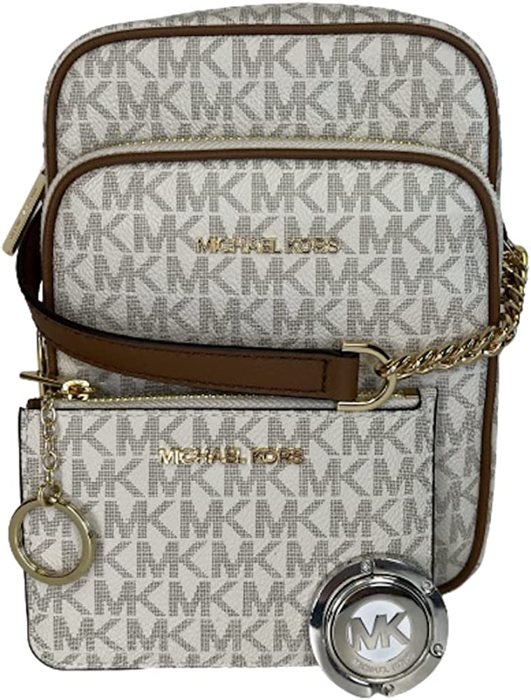Michael Kors Jet Set Travel Signature PVC Medium Flight Bag