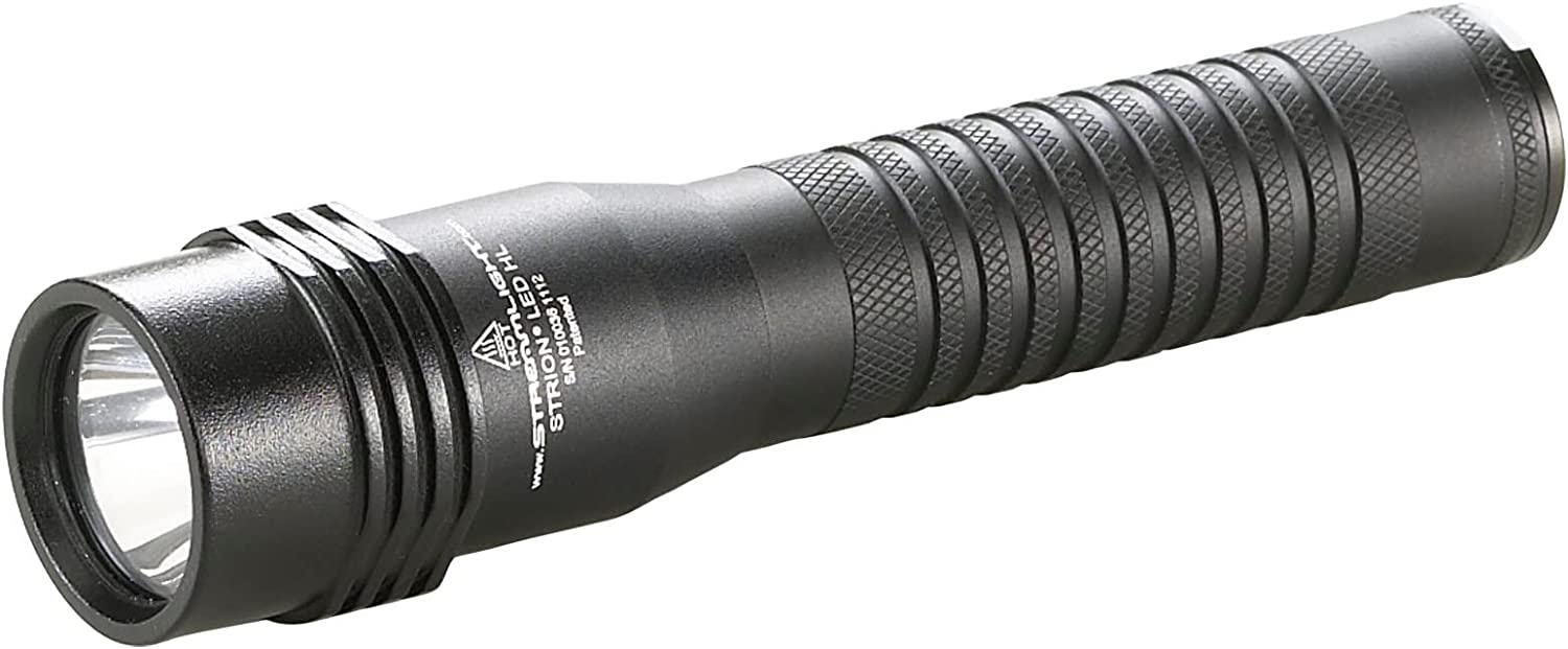 Streamlight 74751 Strion LED HL 615-Lumen Rechargeable Professional Flashlight with 120V AC/12V DC Charger and 1 Charger Holder, Black
