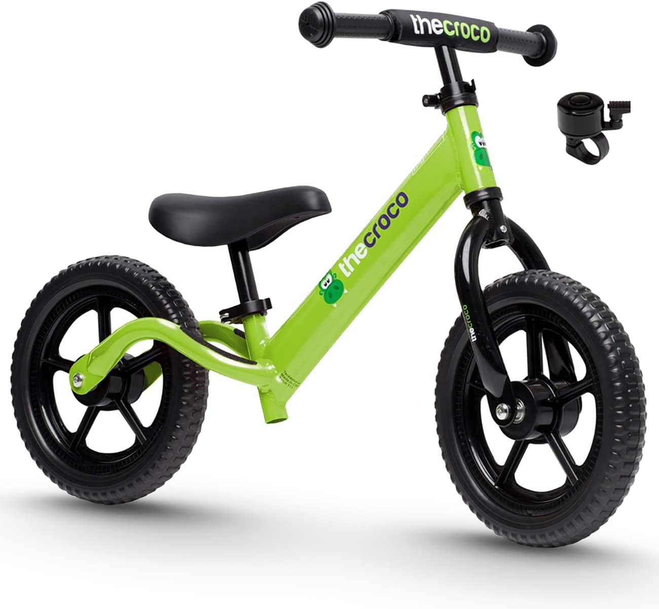 The Original Croco Ultra Lightweight and Sturdy Balance Bike. 3 Models for 2, 3, 4 and 5 Year Old Kids. Unbeatable Features. Toddler Training Bike, No Pedal. The lightest and Most Equipped Green