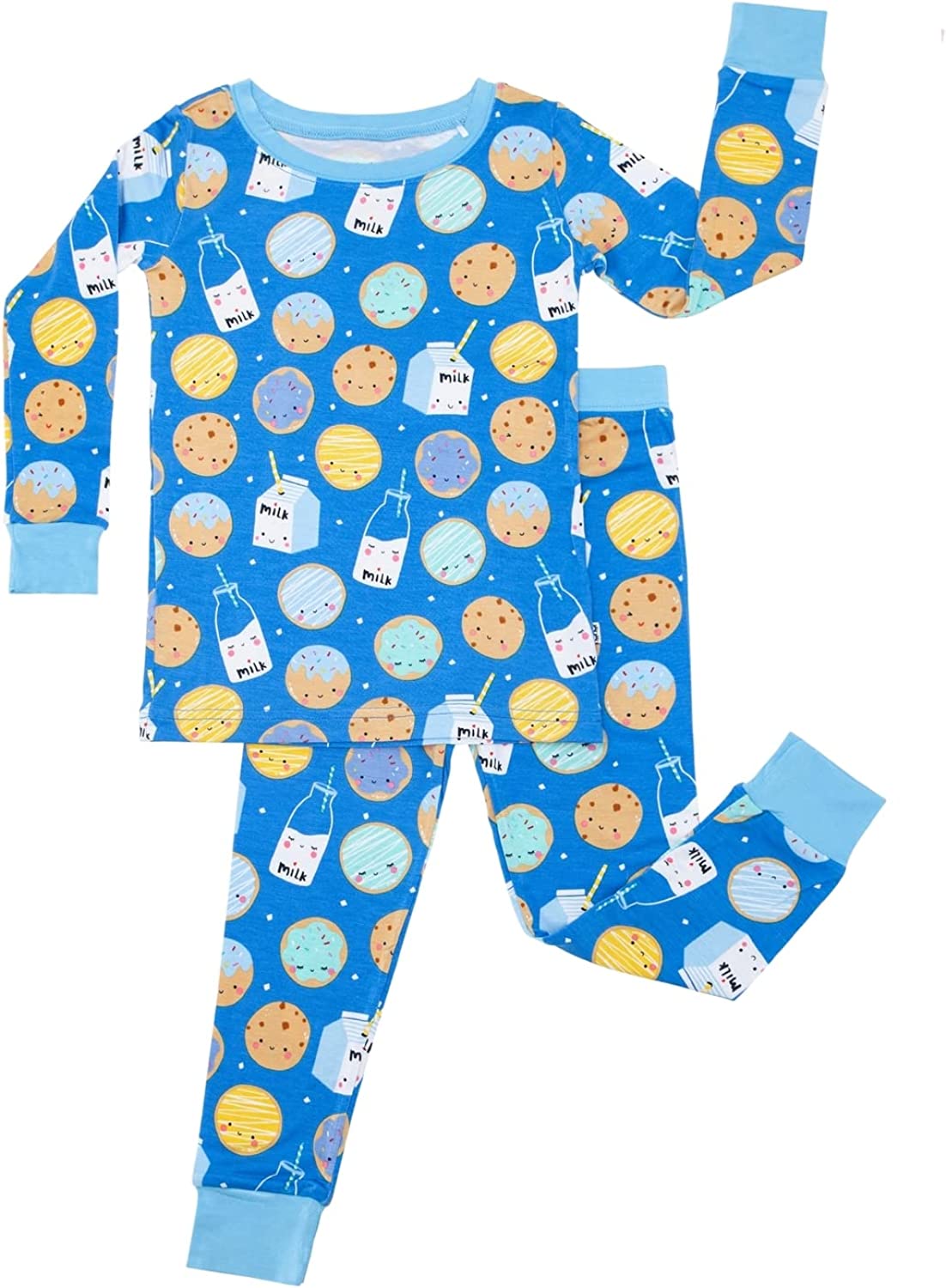 Little Sleepies Two-Piece Pajama Set for Boys and Girls, Snug Fit Sleepwear, Matching Family Pajamas, Bamboo Viscose Cotton