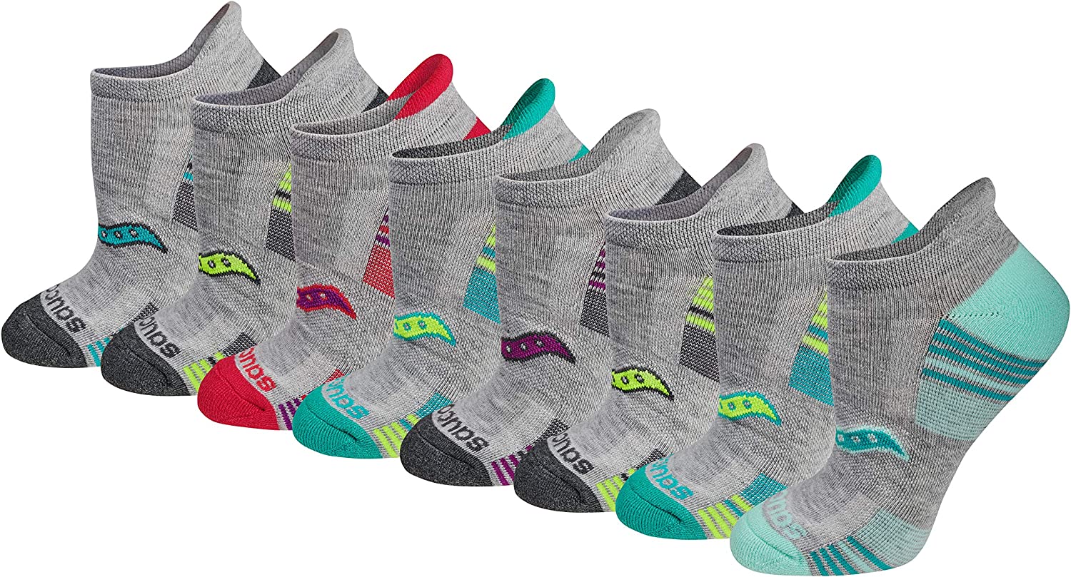 Saucony Women's Performance Heel Tab Athletic Socks (8 & 16 Pairs)