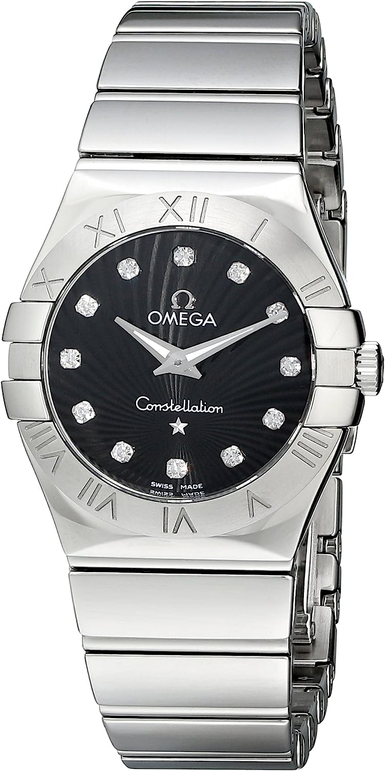Omega Women's 123.10.27.60.51.002 Constellation Polished 27mm Analog Display Quartz Silver Watch
