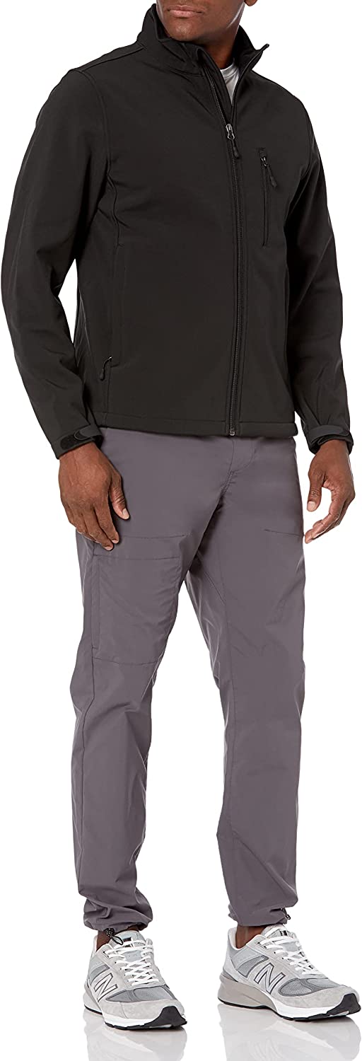 Amazon Essentials Men's Big & Tall Water-Resistant Softshell Jacket