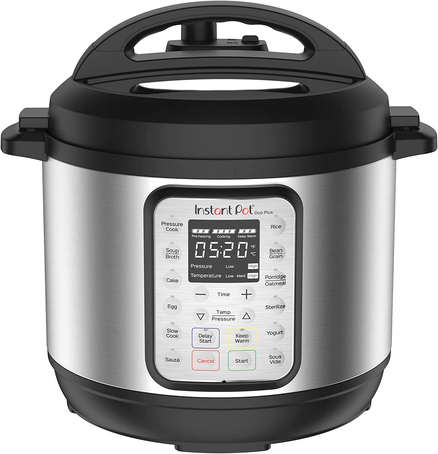 Instant Pot Duo Plus 9-in-1 Electric Pressure Cooker, Slow Cooker, Rice Cooker, Steamer, Sauté, Yogurt Maker, Warmer & Sterilizer, Includes Free App with over 1900 Recipes, Stainless Steel, 8 Quart