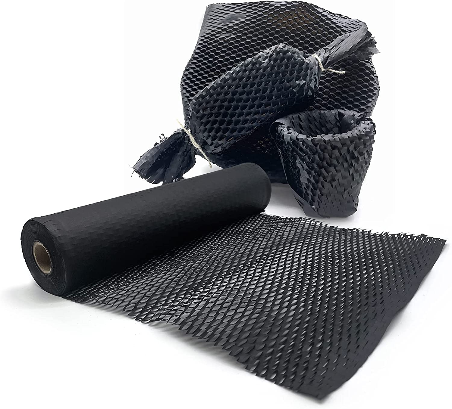 Honeycomb Packing Paper, 15" x 131' Honeycomb Cushioning Wrap Roll for Moving Shipping Packaging Gifts, Recyclable Honeycomb Paper Moving Supplies Bubble Paper Wrapping Protective Roll