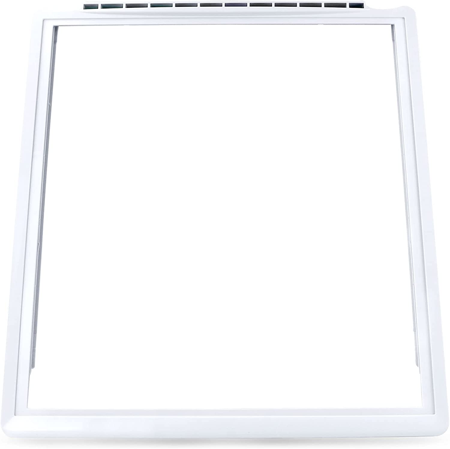 Updated 241969501 Crisper Pan Cover，Shelf Frame without Glass Refrigerator Compatible with Frigidaire Refrigerators，Refrigerator Deli Drawer Cover 241969501 Replace Part：AP4433007,1512992,PS2363832