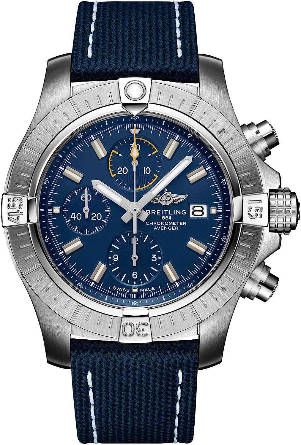 Breitling Avenger Chronograph 45mm Mens Blue Watch