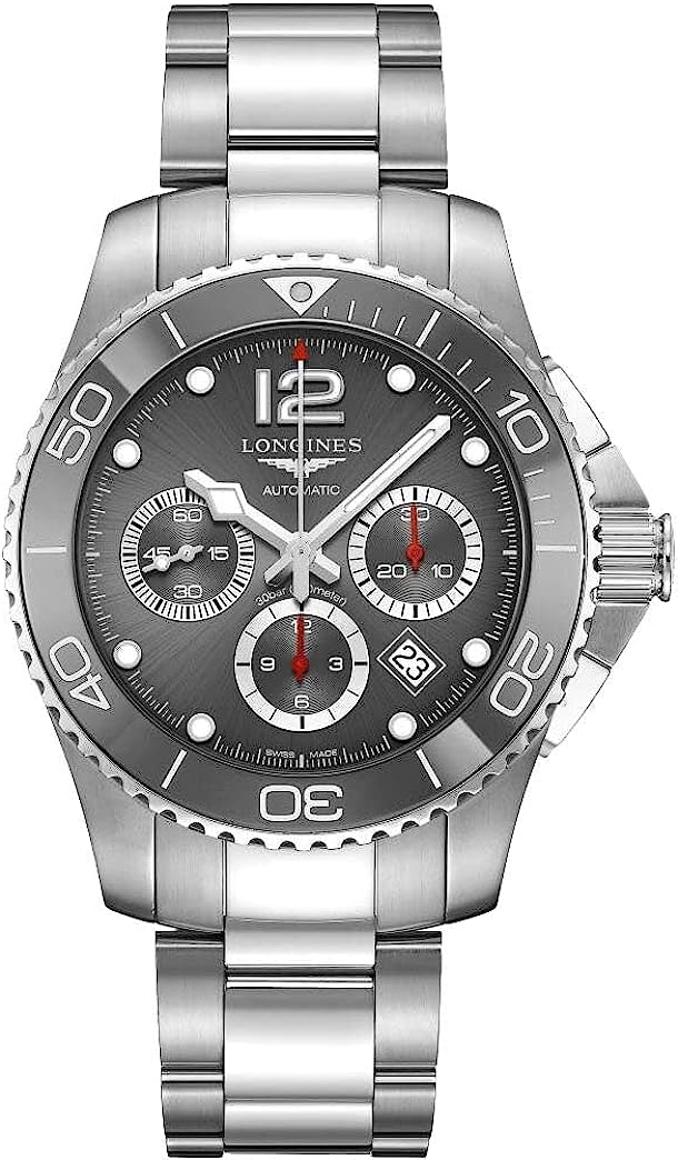 Longines HydroConquest Chronograph Automatic Grey Dial Men's Watch L3.883.4.76.6