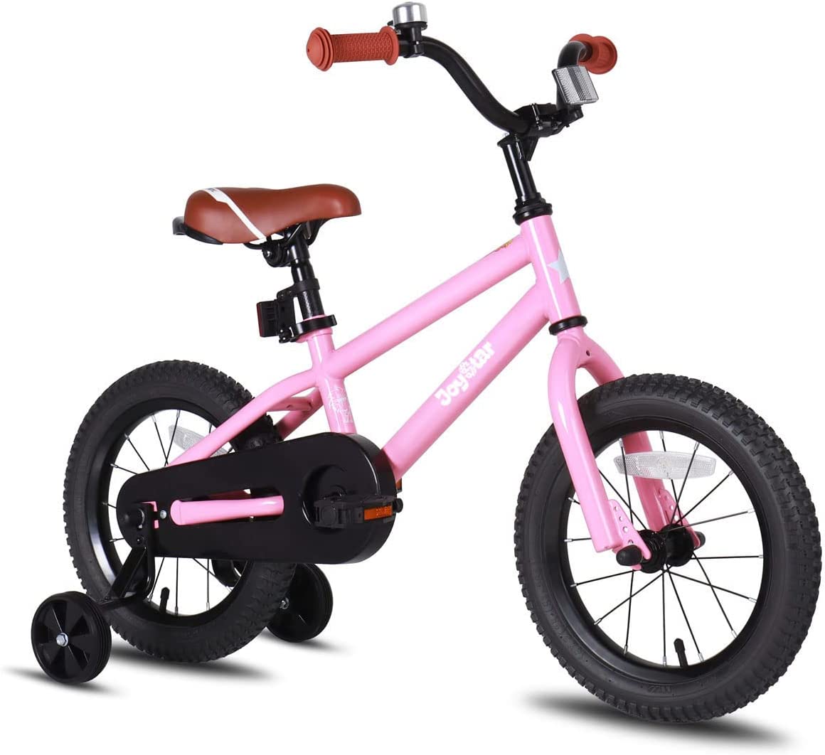 JOYSTAR Kids Bike for Boys Girls Ages 2-9 Years Old, 12-18 Inch BMX Style Kid's Bicycles with Training Wheels, 18 Inch Bikes with Kickstand and Handbrake, Multiple Colors