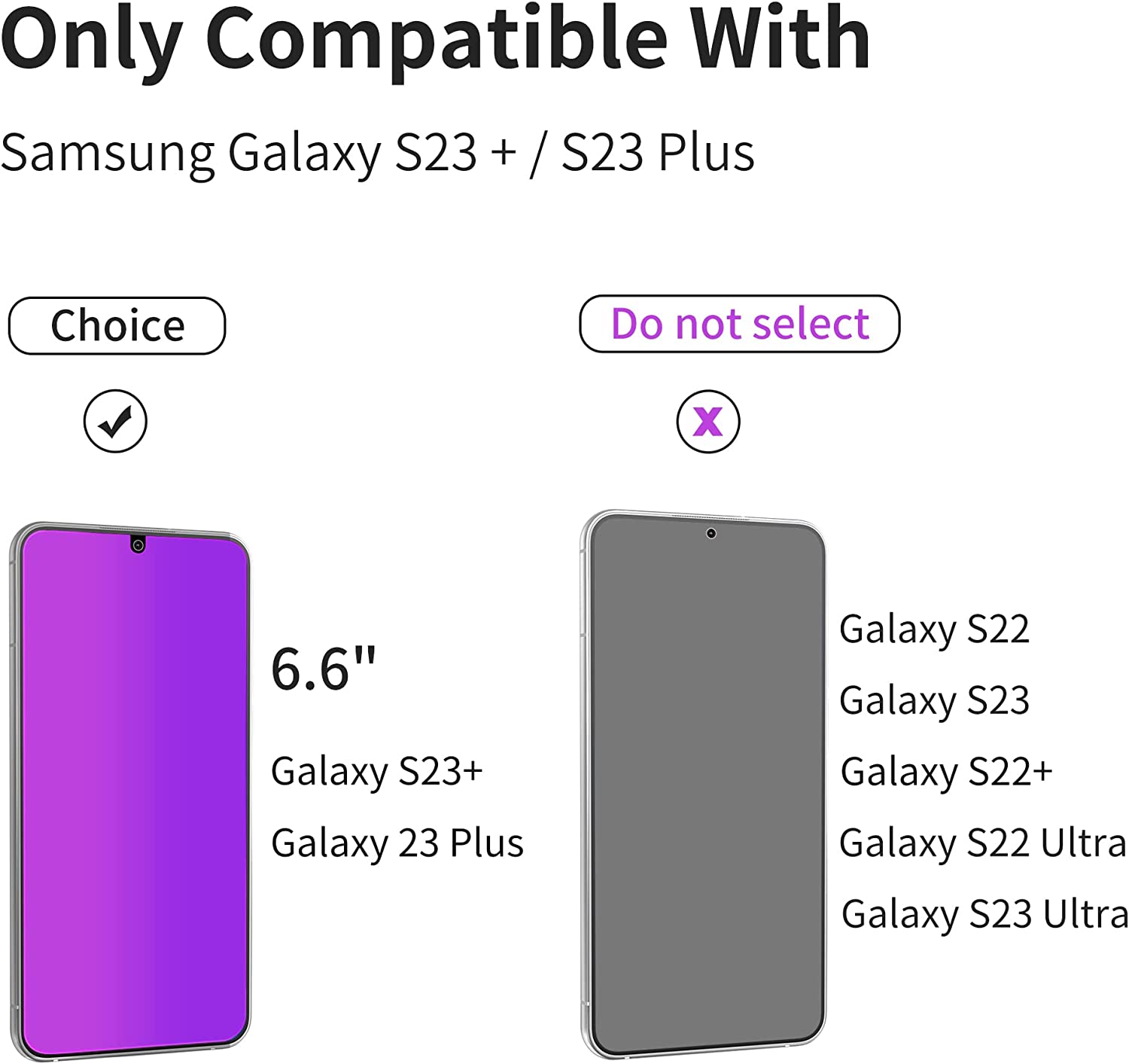 PDDKISS Gradient Colorful Screen Protector for Samsung S23+/Samsung Galaxy S23 Plus Screen Protector Tempered Glass 6.6 Inch Display, Fingerprint Unlock HD Easy Installation