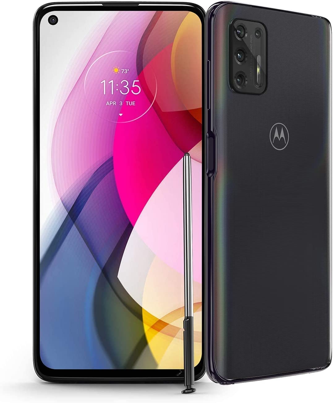 Motorola Moto G Stylus Smartphone, 128GB Storage, Unlocked Cellular - Black (Renewed)