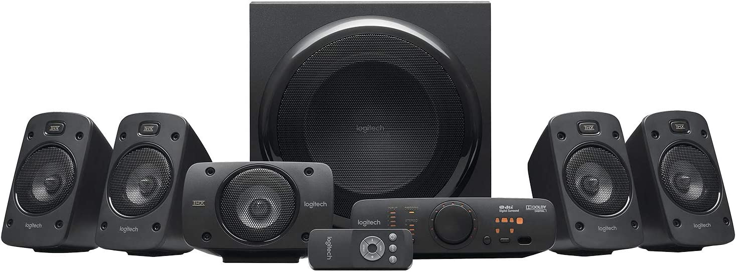 Logitech Z906 5.1 Surround Sound Speaker System - THX, Dolby Digital and DTS Digital Certified - Black