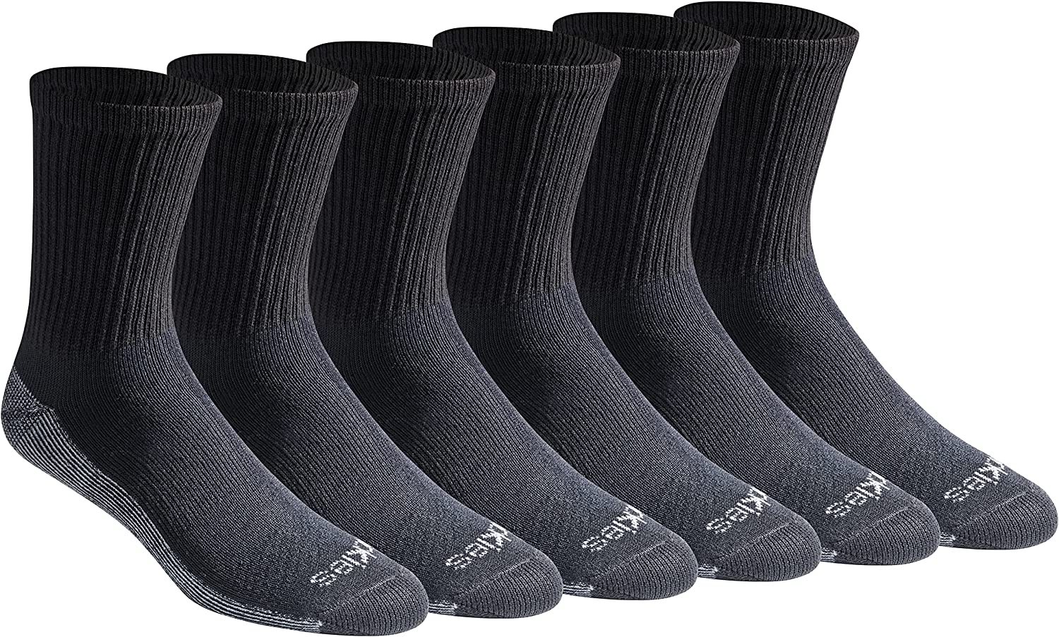 Dickies Men's Dri-tech Moisture Control Comfort Length Crew Socks