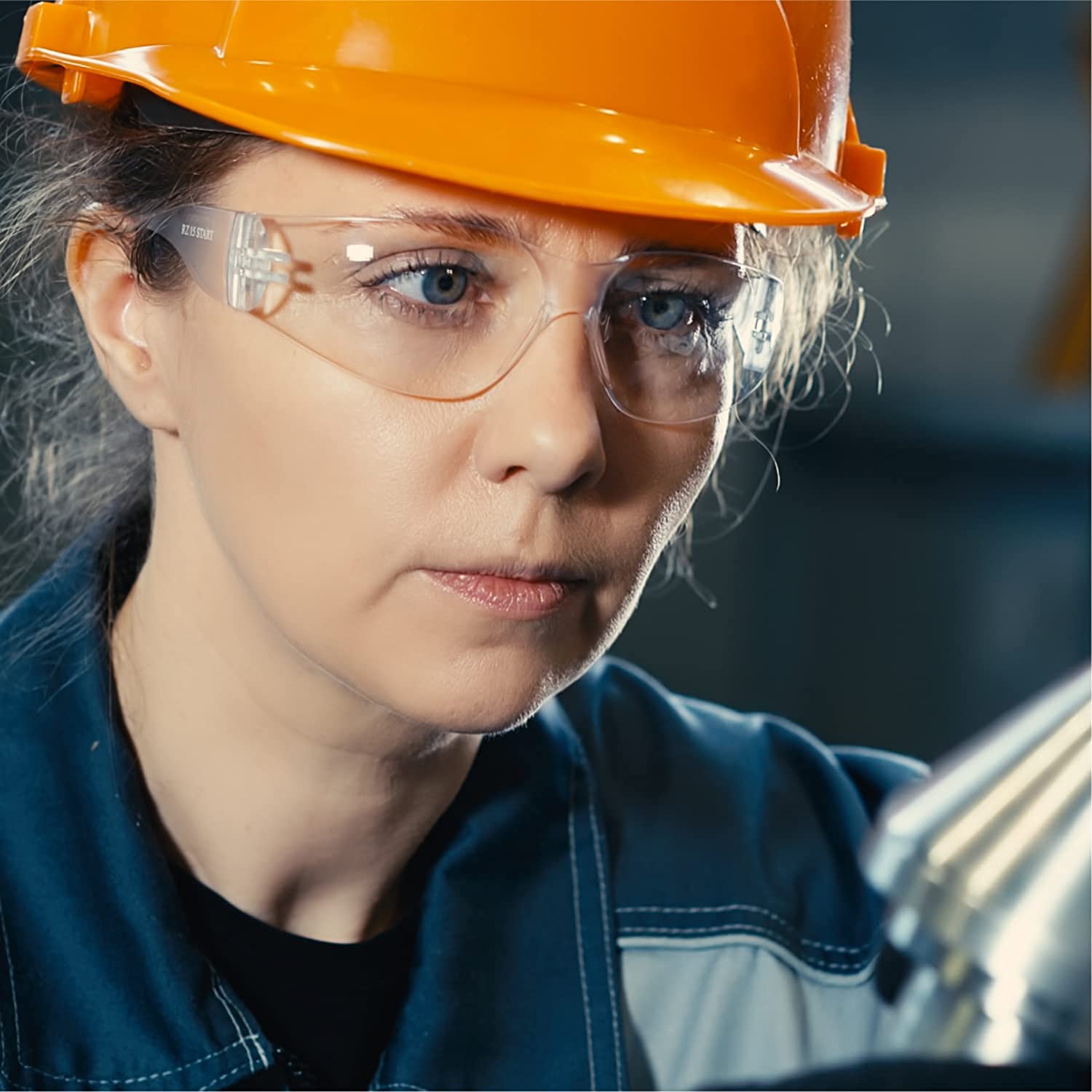 amoolo Clear Safety Glasses Bulk of 24, Protective Eyewear for Men Women, Scratch & Impact Resistant Eye Protection for Work, Lab, Construction