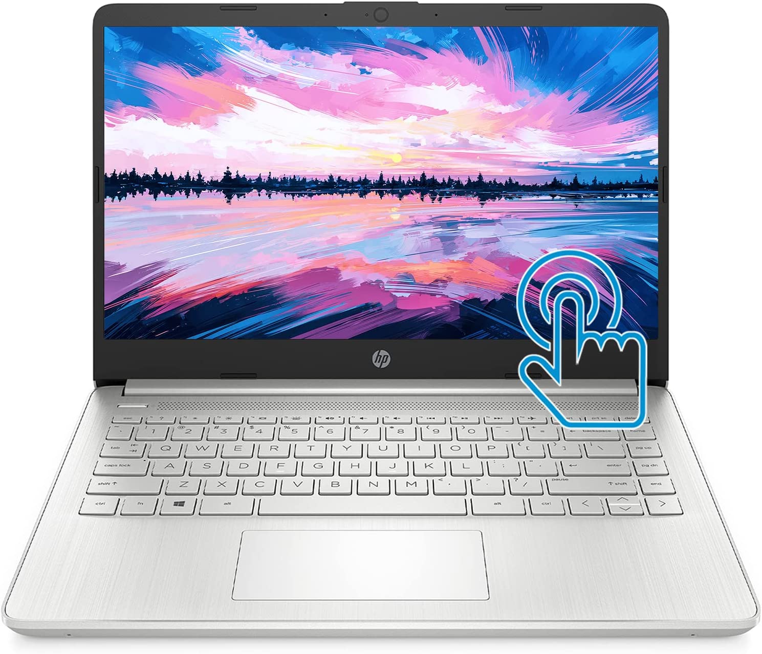 HP Pavalion Laptop, 14" HD Touchscreen, Intel Core i3-1115G4 Processor, Micro-Edge, Thin & Portable, Micro-Edge & Anti-Glare Screen, Long Battery Life, Windows 11 (16GB RAM | 1TB SSD)