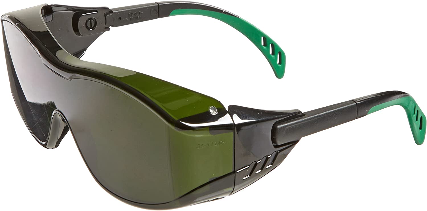 Cover2 IR OTG Safety Glasses 6966 Black Temples, IR Filter Shade 5.0 Lens