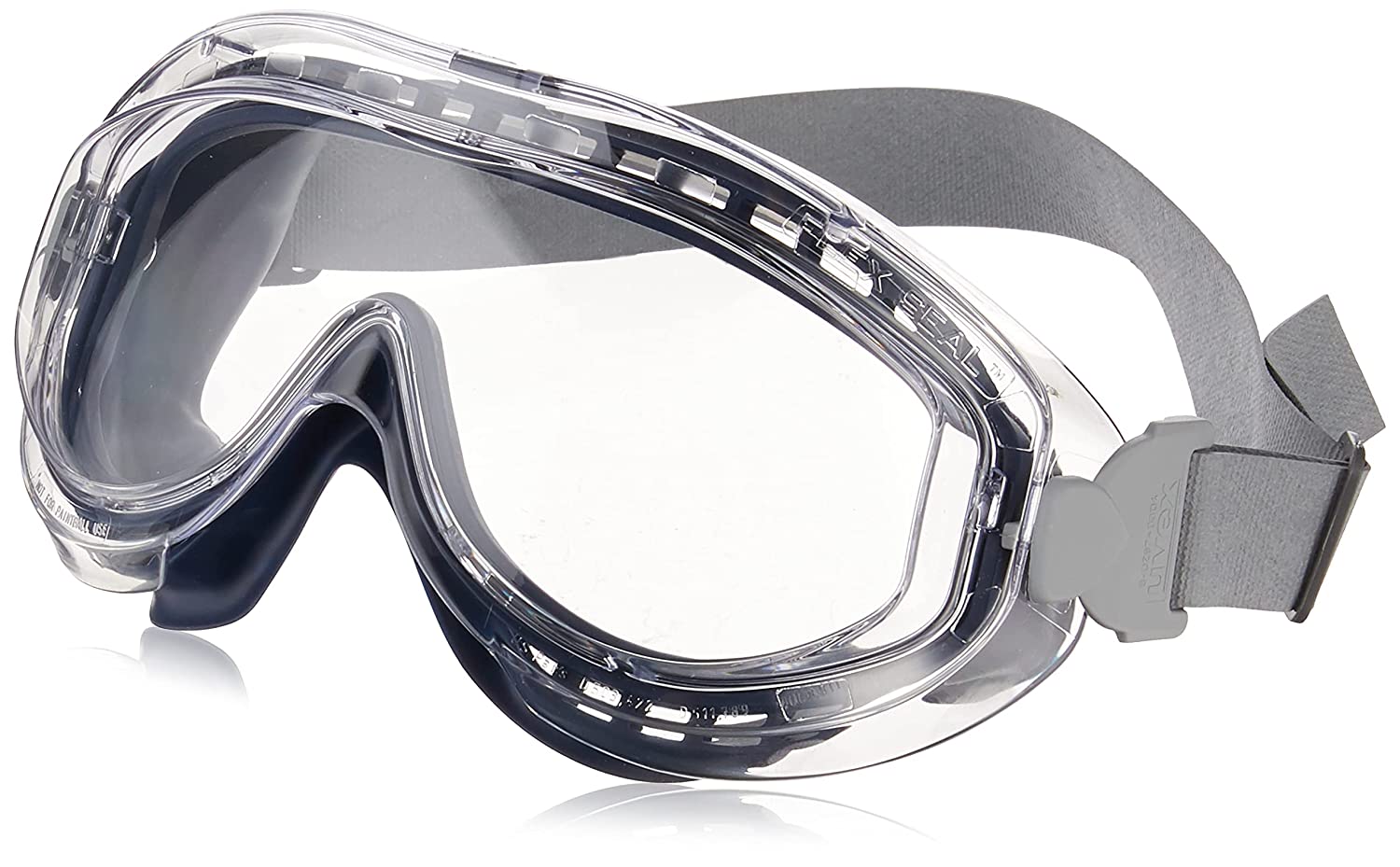 Uvex S3400X Flex Seal Safety Goggles, Navy Body, Clear Uvextreme Anti-Fog Lens, Neoprene Headband