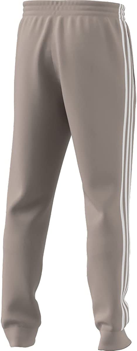 adidas Men&#39;s Essentials Fleece Tapered Cuff 3-Stripes Pants
